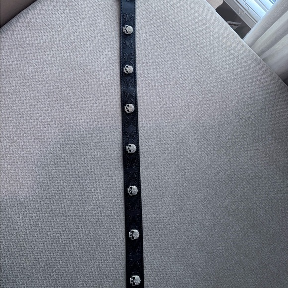 Harley Davidson Ladies Belt W/Rhinestone Willy G Skulls, Size X-Large, - Picture 3 of 3